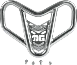 DG V-Pro Aluminum Front Bumper Brush Crash Guard Natural