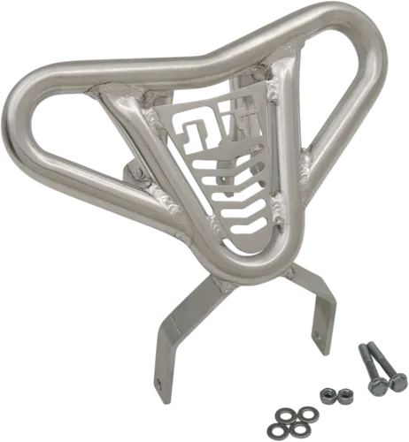 DG V-Pro Aluminum Front Bumper Brush Crash Guard Natural