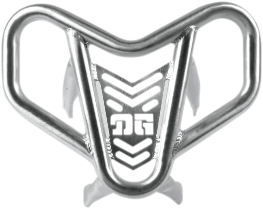 DG V-Pro Aluminum Front Bumper Brush Crash Guard Natural