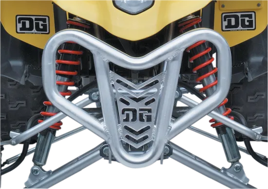 DG V-Pro Aluminum Front Bumper Brush Crash Guard Natural