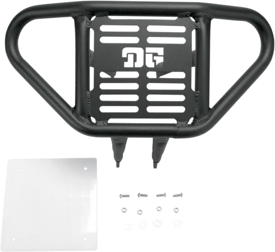 DG National II Aluminum Front Bumper Brush Crash Guard Black