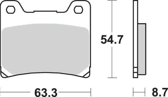 SBS Sintered Front Brake Pad Pair
