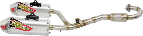 Pro Circuit Stainless Steel Dual T6 Exhaust Muffler System w SA