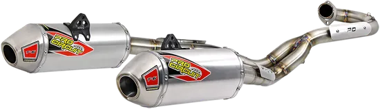 Pro Circuit Stainless Steel Dual T6 Exhaust Muffler System w SA