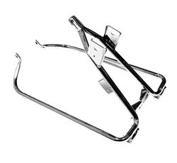 BC Chrome Saddlebag Support Brackets for Harley Touring FLHR FLHT FLHX FLTR