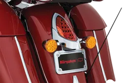 Kuryakyn Curved License Plate Holder Frame Horizontal LED
