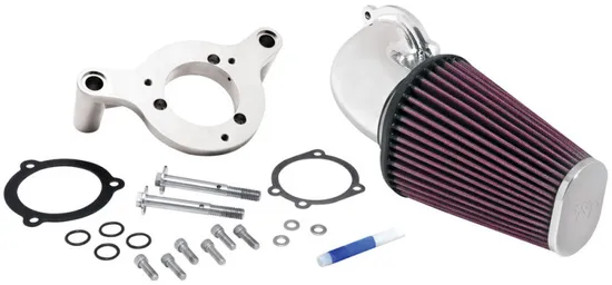 KN Aircharger Air Intake Breather System Mandrel Chrome