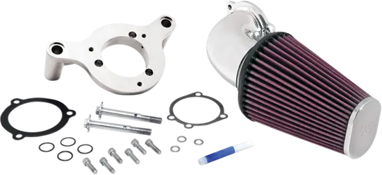 KN Aircharger Air Intake Breather System Mandrel Chrome