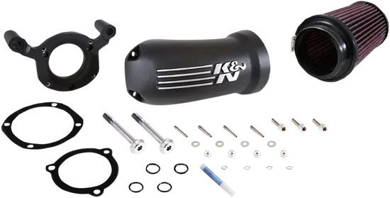 KN Aircharger Air Intake Breather System Cast EX Black