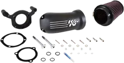 KN Aircharger Air Intake Breather System Cast EX Black