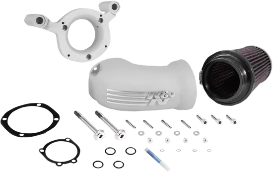 KN Aircharger Air Intake Breather System Cast EX Silver