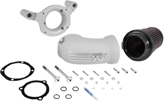 KN Aircharger Air Intake Breather System Cast EX Silver