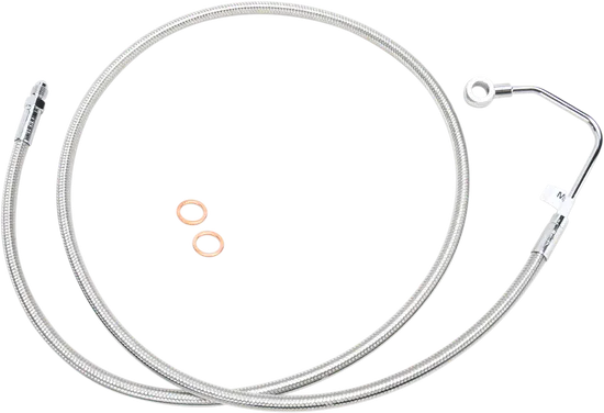 Magnum Designer Braided Front Brake Line Kit Mid Polished ABS