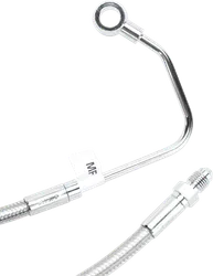 Magnum Designer Braided Front Brake Line Kit Mid Polished ABS