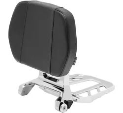 Kuryakyn Chrome Multi Purpose Backrest Luggage Rack System