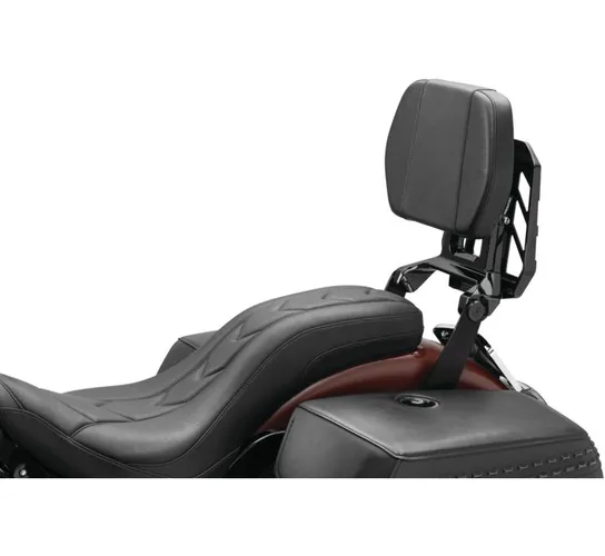 Kuryakyn Black Multi Purpose Backrest Luggage Rack System