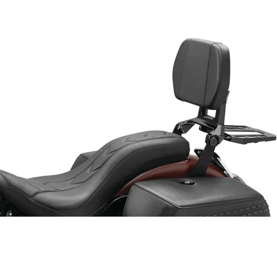 Kuryakyn Black Multi Purpose Backrest Luggage Rack System