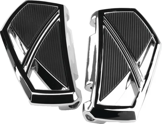 Kuryakyn Chrome Black Phantom Passenger Floorboard