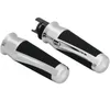 Kuryakyn Phantom Grooved Aluminum Handlebar Grips Pair Chrome