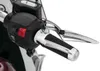 Kuryakyn Phantom Grooved Aluminum Handlebar Grips Pair Chrome