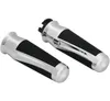 Kuryakyn Phantom Grooved Aluminum Handlebar Grips Pair Chrome