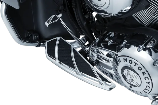 Kuryakyn Phantom Driver Floorboard Set Sculpted Aluminum Chrome