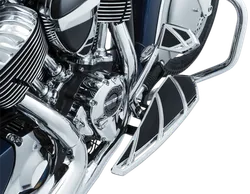 Kuryakyn Phantom Driver Floorboard Set Sculpted Aluminum Chrome