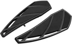 Kuryakyn Phantom Driver Floorboard Set Sculpted Aluminum Gloss Black