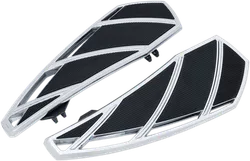 Kuryakyn Phantom Driver Floorboard Set Sculpted Aluminum Chrome