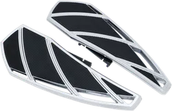 Kuryakyn Phantom Driver Floorboard Set Sculpted Aluminum Chrome