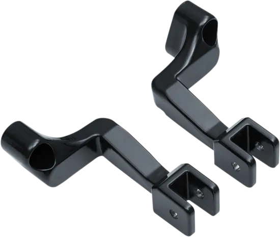 Kuryakyn Gloss Black Passenger Foot Peg Footpeg Mounts