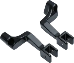 Kuryakyn Gloss Black Passenger Foot Peg Footpeg Mounts