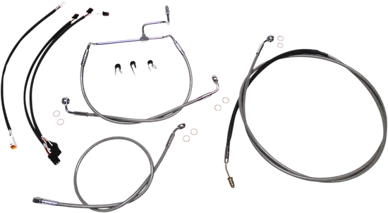 Magnum XR Clutch Brake Cable Kit Stainless for 12-14in.