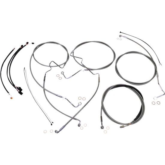 Magnum XR Clutch Brake Cable Kit Stainless for 12-14in. ABS 2