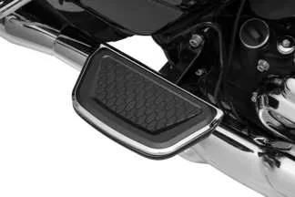 Kuryakyn Chrome Hex Passenger Floorboard Inserts Pad Damper Pair