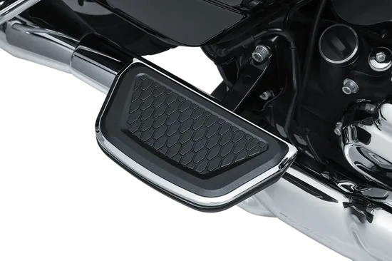 Kuryakyn Chrome Hex Passenger Floorboard Inserts Pad Damper Pair