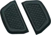Kuryakyn Satin Black Hex Passenger Floorboard Inserts Pad Damper Pair