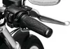Kuryakyn Hex Aluminum Handlebar Grips Pair Black Dual Cable