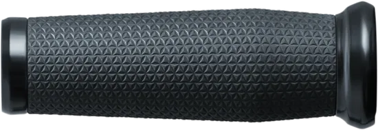 Kuryakyn Thresher Handlebar Grips Pair Black Knurled Rubber