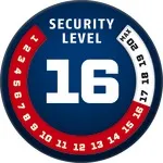 Abus 67/105HB50 Red GRANIT Power XS67 Motorcycle Lock Chain Combo Level 16