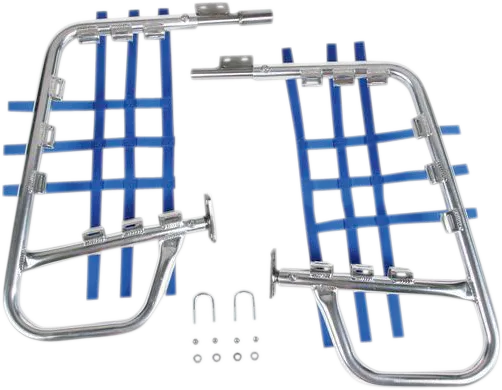 DG Alloy Nerf Crash Bars Rock Tree Sliders Aluminum Blue 1