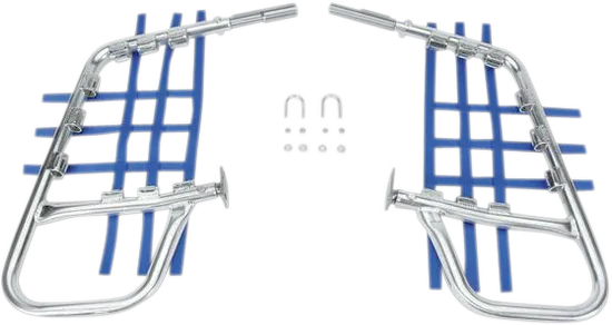 DG Alloy Nerf Crash Bars Rock Tree Sliders Aluminum Blue