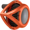 Arlen Ness Clear Tear Air Cleaner Filter Kit Orange Anodized