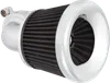 Arlen Ness Velocity 90 Degree Air Cleaner Filter Kit Chrome