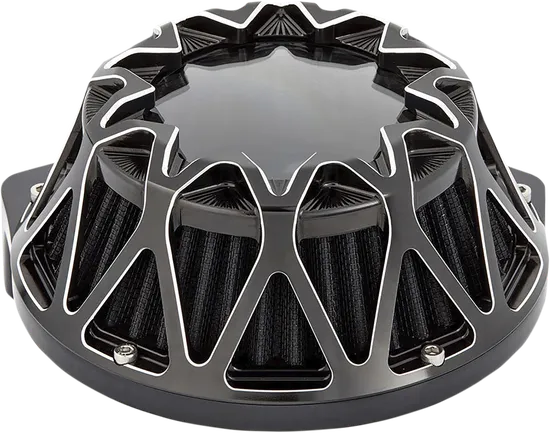 Arlen Ness Crossfire Air Cleaner Filter Kit Machined Black