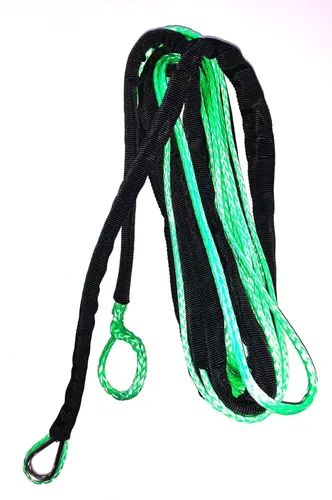 Synthetic Winch Rope 3/16" Diameter X 50ft Green