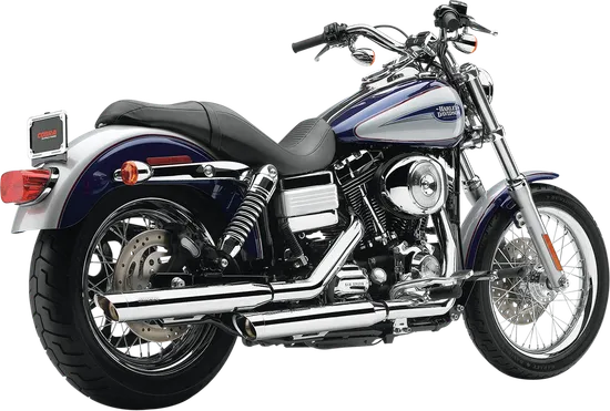 Cobra Chrome 3in Slip On Muffler w Slashcut Tips