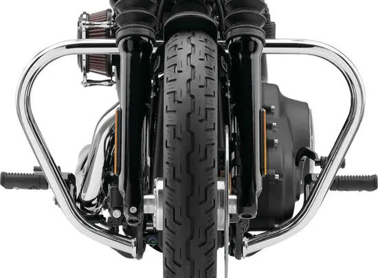 Cobra Chrome Steel V Bend Freeway Case Engine Guard Bar 3