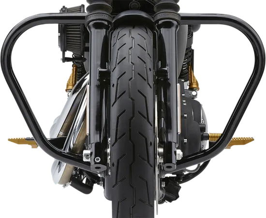 Cobra Black Steel V Bend Freeway Case Engine Guard Bar