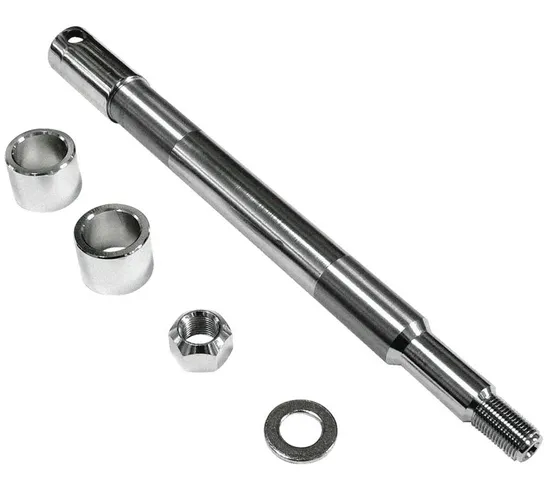 BC Front Wheel Axle Shaft with Hardware 12.94"  for Harley Touring FLH FLT 1